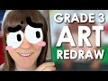 REDRAWING Art From 3rd Grade - CHILDHOOD ART TOUR