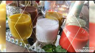 خمس من العصائر /سموثي اللذيذة والصحية للفطور أوالسحور/healthy smoothies/juices