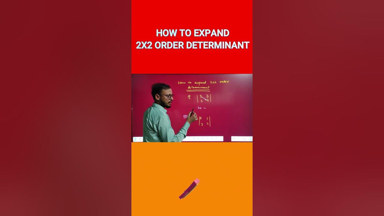 How to expand 2x2 order determinant maths determinantsclass12 youtube