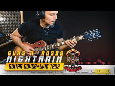 Nightrain | Guns N' Roses | Guitar Cover With Solos And Live Tabs