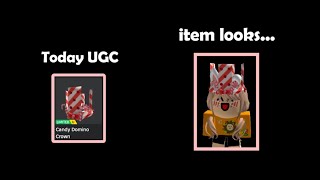 Free Limited UGC - Candy Domino Crown (sold out 🚫)