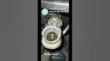 Save your car from brake failure! 🤯 One of the 3 things that cause brake failure is low brake fluid!