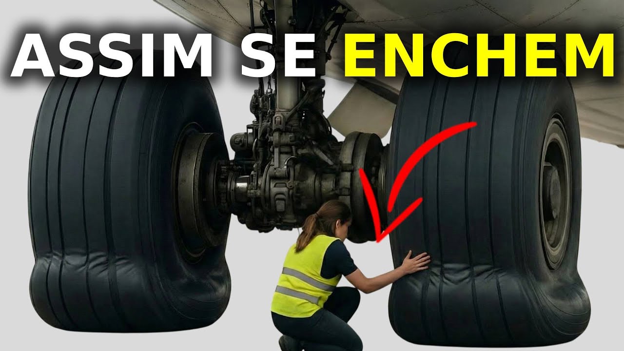 A REALIDADE de Por Que os PNEUS dos Aviões NÃO são Inflados com AR