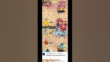 Defend With Least Elixir #clashroyale  #funny #memes #supercell #gaming #clash