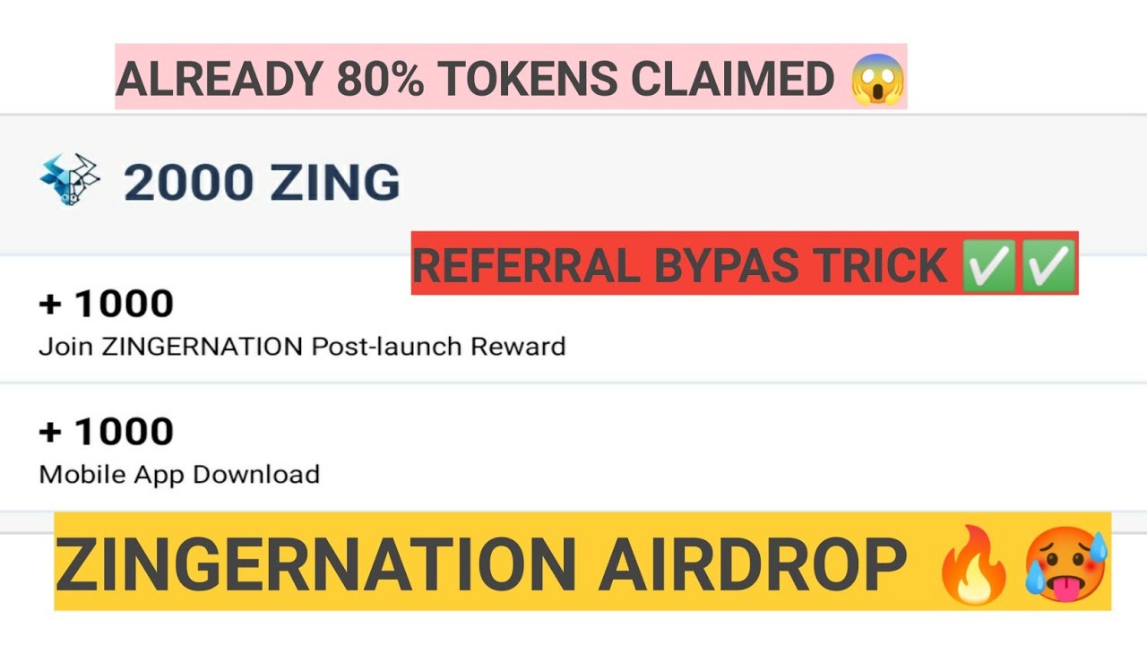 BEZINGA AIRDROP 🔥 | ZING TOKENS 🤑 | ZINGERNATION AIRDROP LINK 🔗 | TRUSTED AIRDROP | GENUINE 🔥🥵