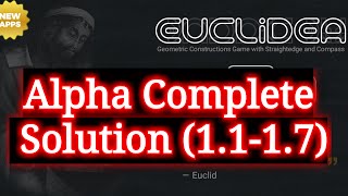 Euclidea alpha complete (1.1-1.7) solution walkthrough android screenshot 4