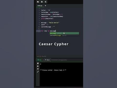 What is a Caesar Cypher? #python #coding #programming #codinghack # ...