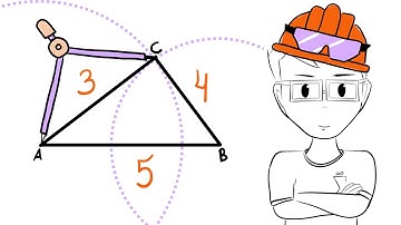 Como desenhar um triângulo com as medidas dos lados (régua e compasso)