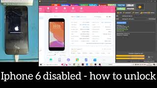 iphone6/6plus disabled/passcode/bypass unlocktool