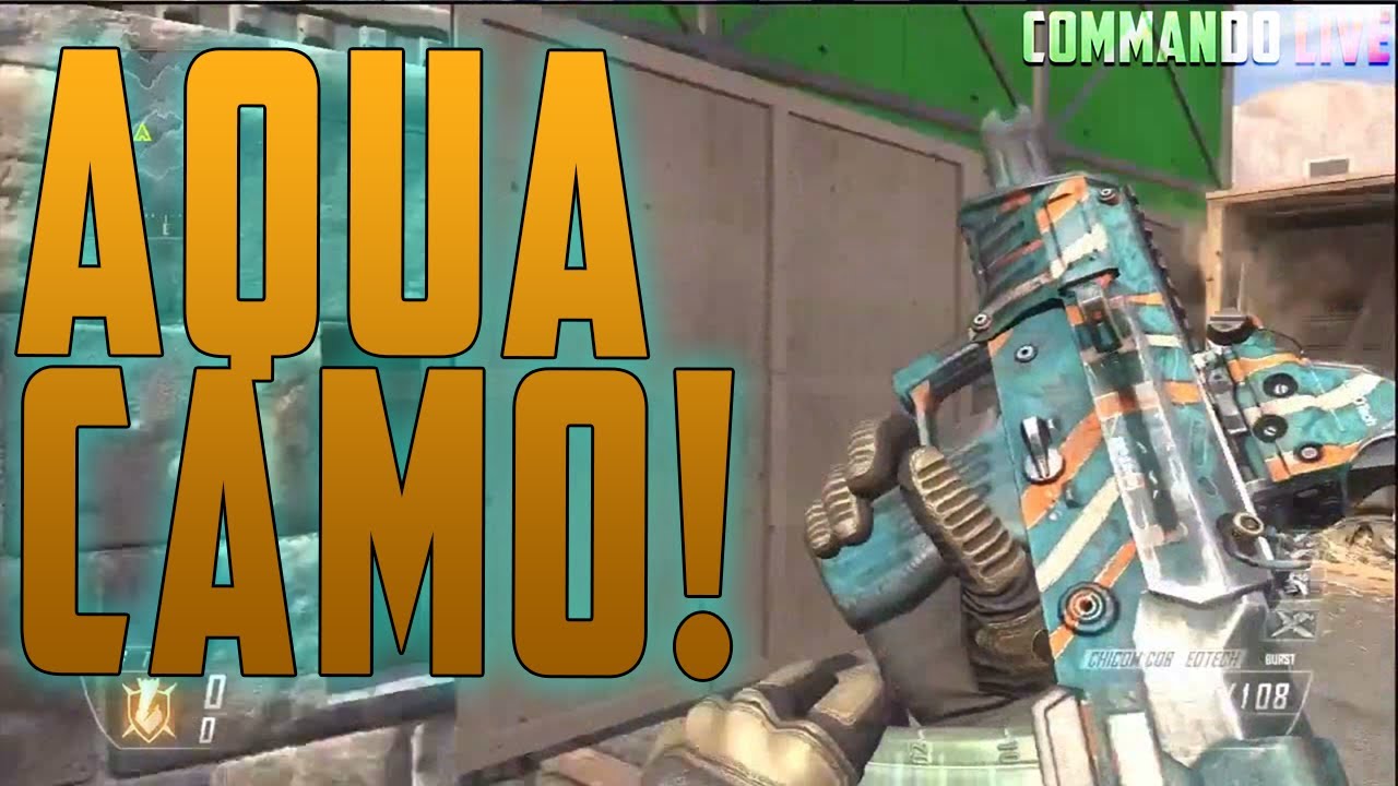 BO2 - "AQUA" Camo DLC! - New AQUA Personalization Pack- (Black Ops 2 Gameplay)