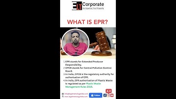 What is EPR Certificate? How to get EPR Certificate? #shorts