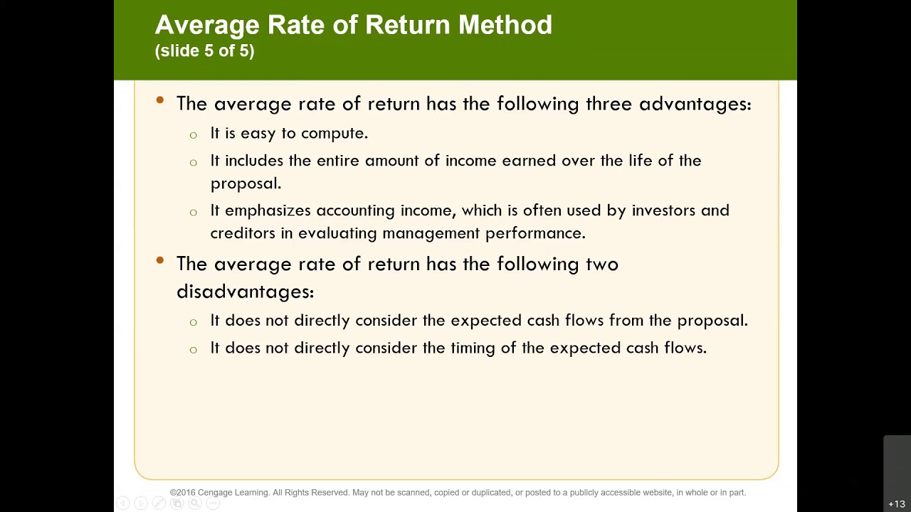 Capital Investment Analysis - YouTube