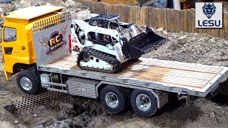 PROJECT SKiD! (PT 8) TRACKED LOADER DiGS for the FiRST TiME! LESU LT5 "BOBCAT" | RC ADVENTURES