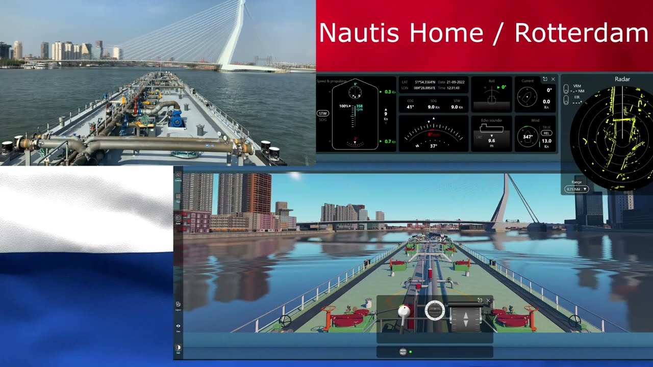 Nautis Home - Rotterdam [Simulator vs Real Life]