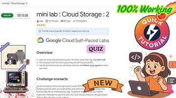 mini lab : Cloud Storage : 2 | Complete Guide | #qwiklabs #arcade