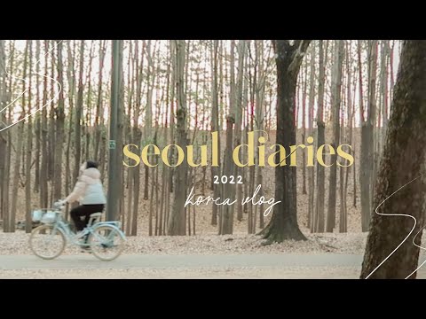 korea vlog ❄️ snowy morning, study cafe, seoul forest park, bakeries, stationery shopping