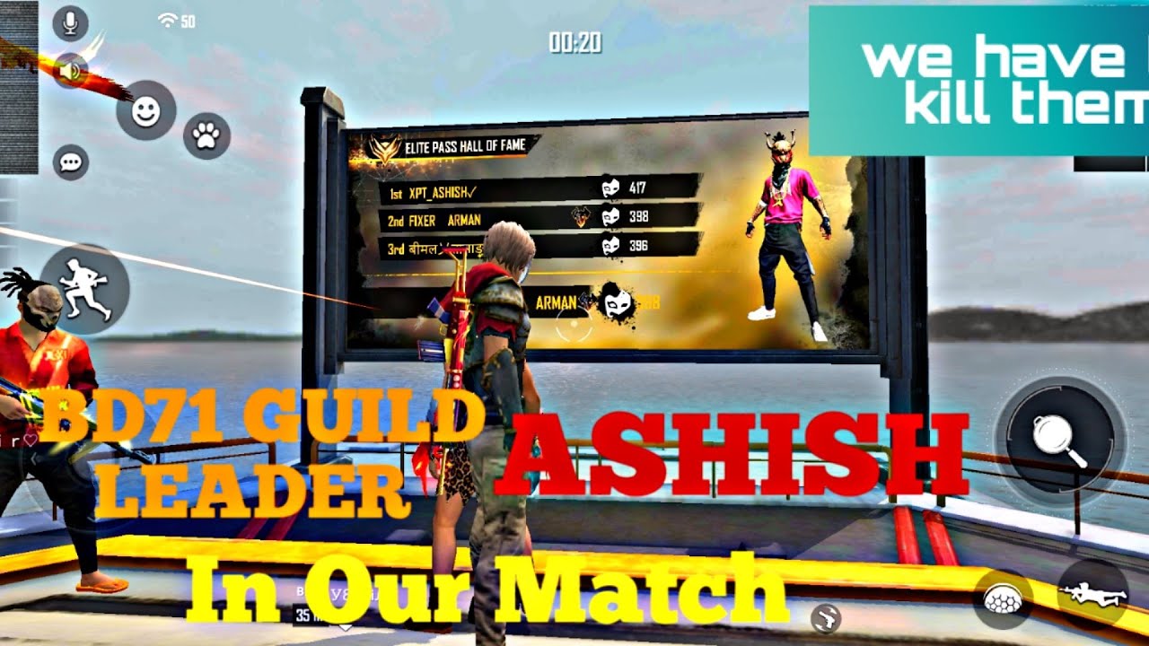 BD71 Guild Leader ASHISH and also some pro player in our match || Eredaze - Torn Apart 