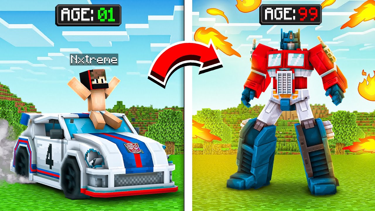 Evolving as an TRANSFORMERS In Minecraft