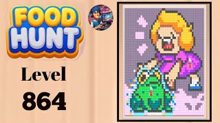 Food hunt pixel puzzle level 864  solution and walkthrough for gameplay 