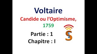 Candide 1 chapitre 1, Voltaire بالعربية والفرنسية