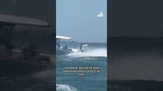 FL officer makes daring jump onto high-speed runaway boat