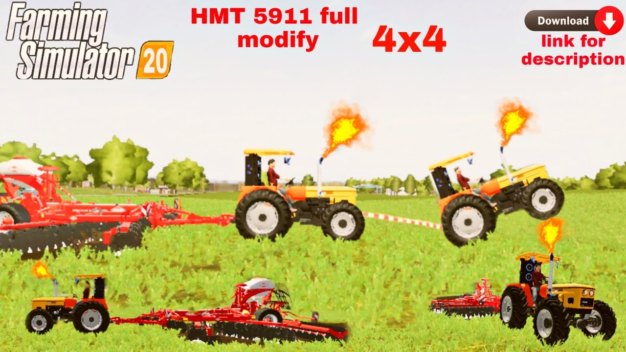 HMT 5911 4x4 full modified /fs20mod/FS 20 HMT 5911modified link for description