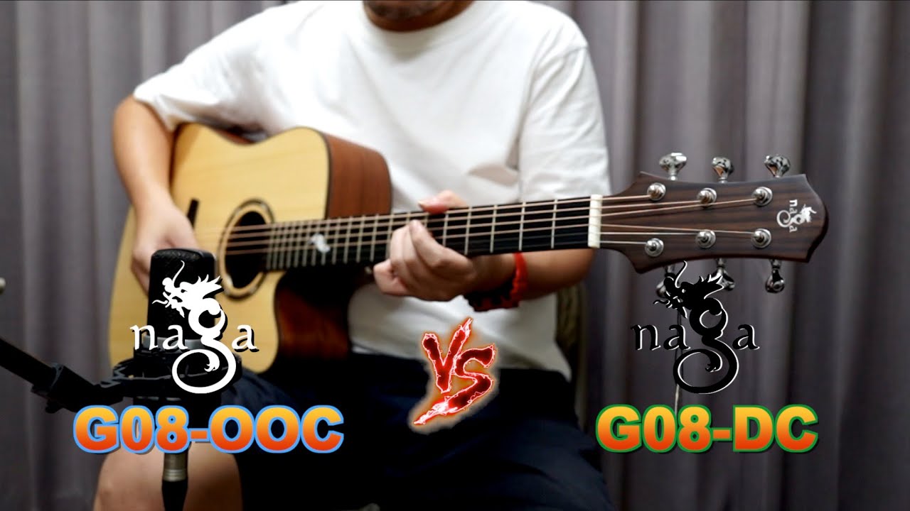 【Naga Guitar】伍伍慧 Satoshi Gogo 代言款 G08-OOC VS G08-DC 風系列吉他 試聽影片