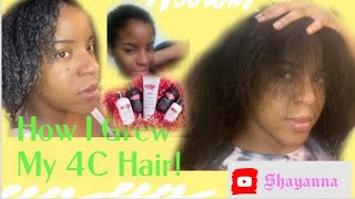 How I Grew My 4C Hair Using This Hair Care System Dream Girl Products Step By Step
