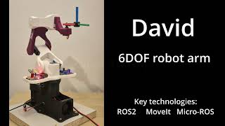 David - 3D-printed 6DOF with ROS2 and MoveIt