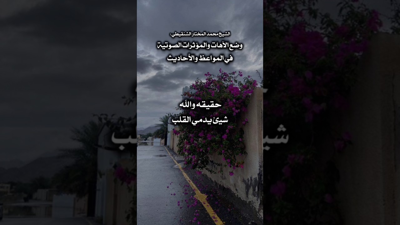 الاهات على المقاطع الدينية ‼️ | الشيخ محمد الشنقيطي
