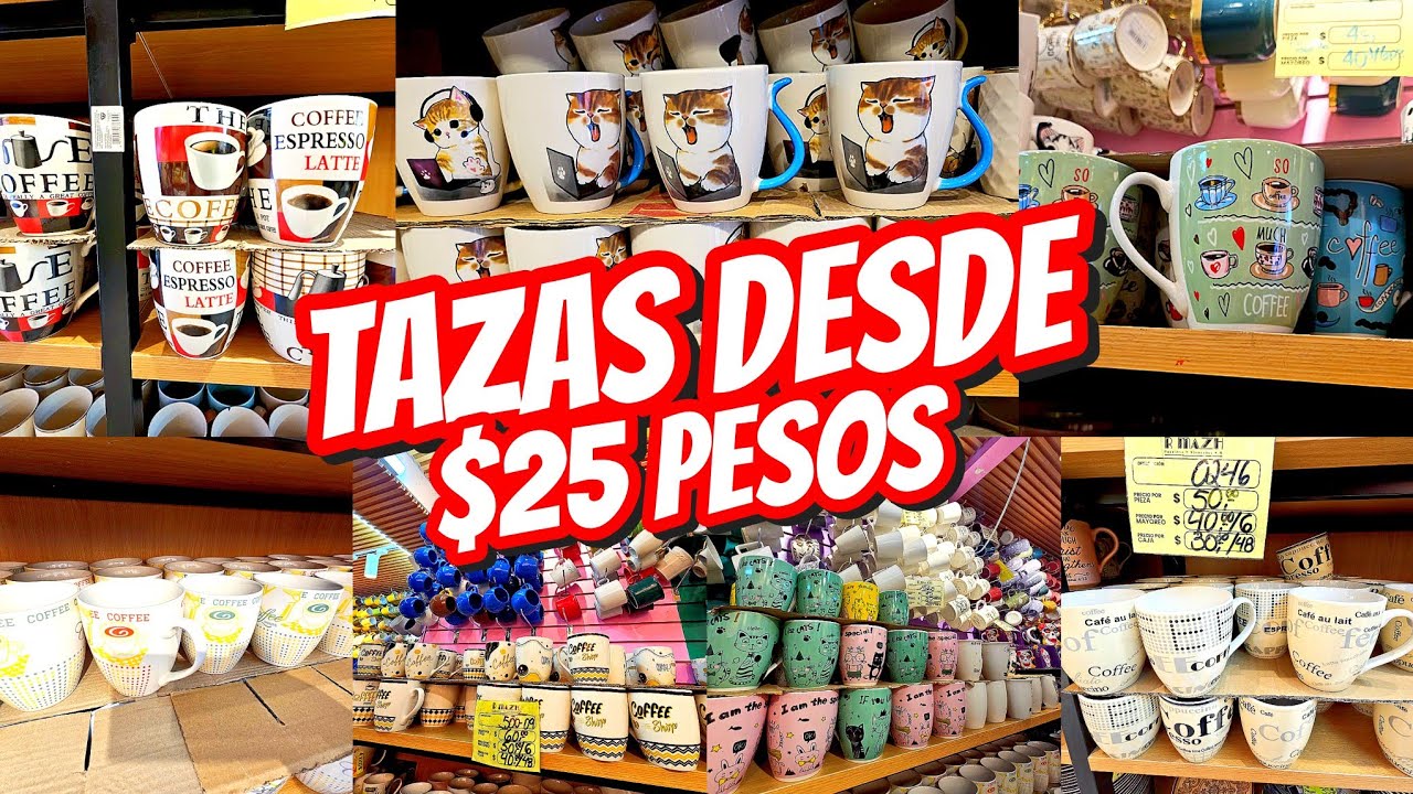 Nueva MEGA TIENDA de TAZAS 🍵 Desde $25 PESOS para REVENDER | Tazas de TEMPORADA 