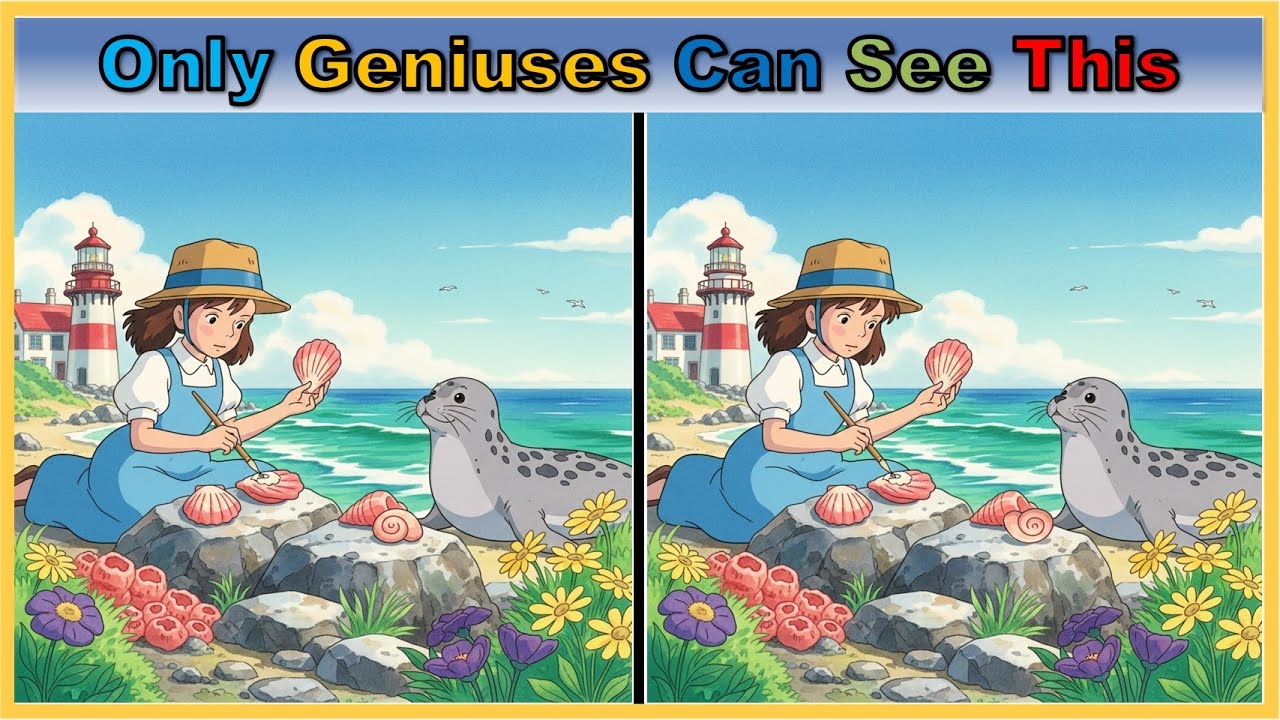【Spot the Difference | Brain Health】 Memory & Focus Training Puzzle | Dementia Prevention