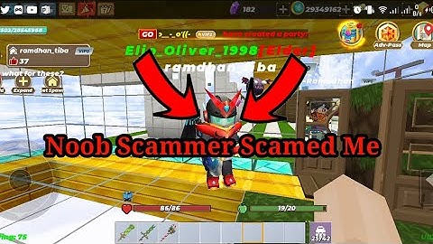 Exposing Noob Scammer || Sky Block Blockman go #bmgoskyblock #skyblock #scammer #bmgo #noob