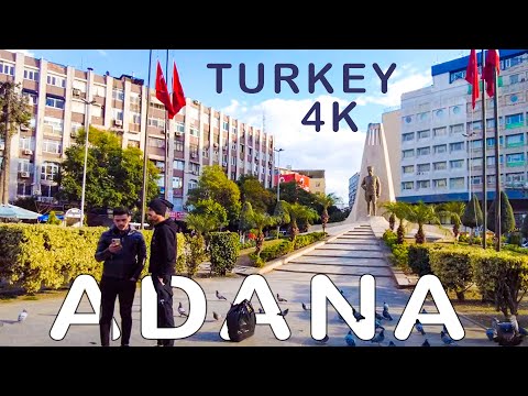 Capital of Kebab in Turkey is Adana - 4K walk in January 2023