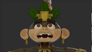 HUNBATZ facial blend shapes test animation