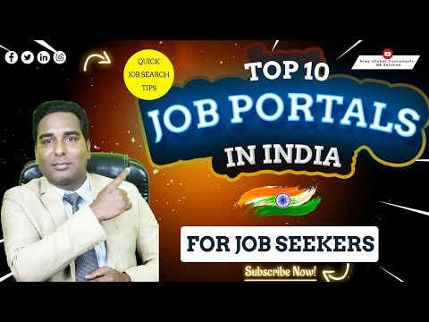 Top 10 job search websites 2022, Top 10 Popular Job Websites, Best job portals in India, Job Portal