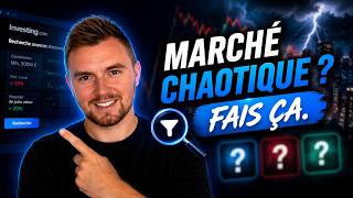 Comment Trouver Les Meilleures Actions Qui Ont Fortement Chuté ? Méthode Simple Débutant