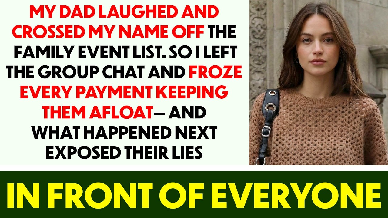 My Dad Cut Me From the Family Gala — So I Cut the Funding and Exposed His Fake Empire