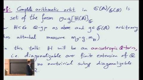 Joint equidistribution of arithmetic...diagonalizable actions I - Elon Lindenstrauss