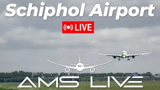 Live: Crosswindy Arrivals at Amsterdam Schiphol Airport | 27th May 2024