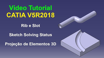 CATIA V5R2018 - Part Design - Rib e Slot