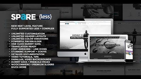 Premium Wordpress Themes | Spare - Ultimate MultiPurpose LESS Theme