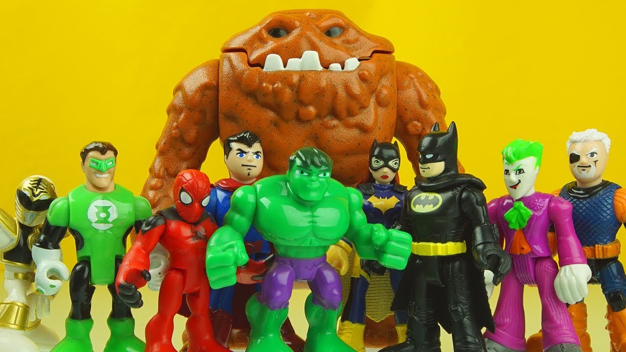 Learn Colors with HULK & BATMAN imaginext superhero toys