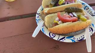 Food Review: Chicago Style Hot Dogs with Buttered Tricolor Rotini [wannabe Portillo's & Barnelli's]