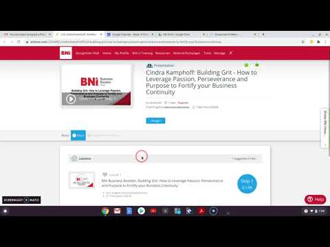 How to access BNI Business Builder Assigned Content