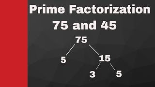 Prime Factorization of 45 and 75