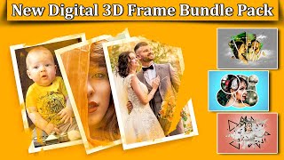 New Digital 3D Frame Bundle Pack ll Mockup Psd New Photo Frame ll How to add frame into Photo screenshot 3