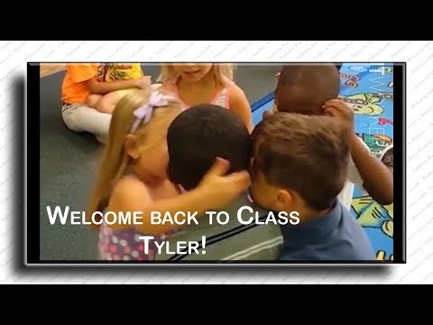 Little Boy Tyler Returns To School After Being Sick, Gets A Warm Welcome!