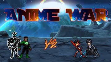 Green Lantern & Alien X VS Ryuuko & Kirito V2 ( 3 Form) in Jump Force Mugen