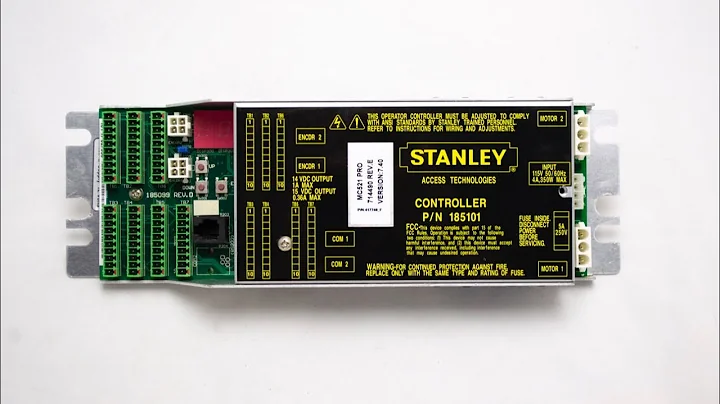 Stanley MC521 Pro Black Slide Control Troubleshooting Common Error Codes